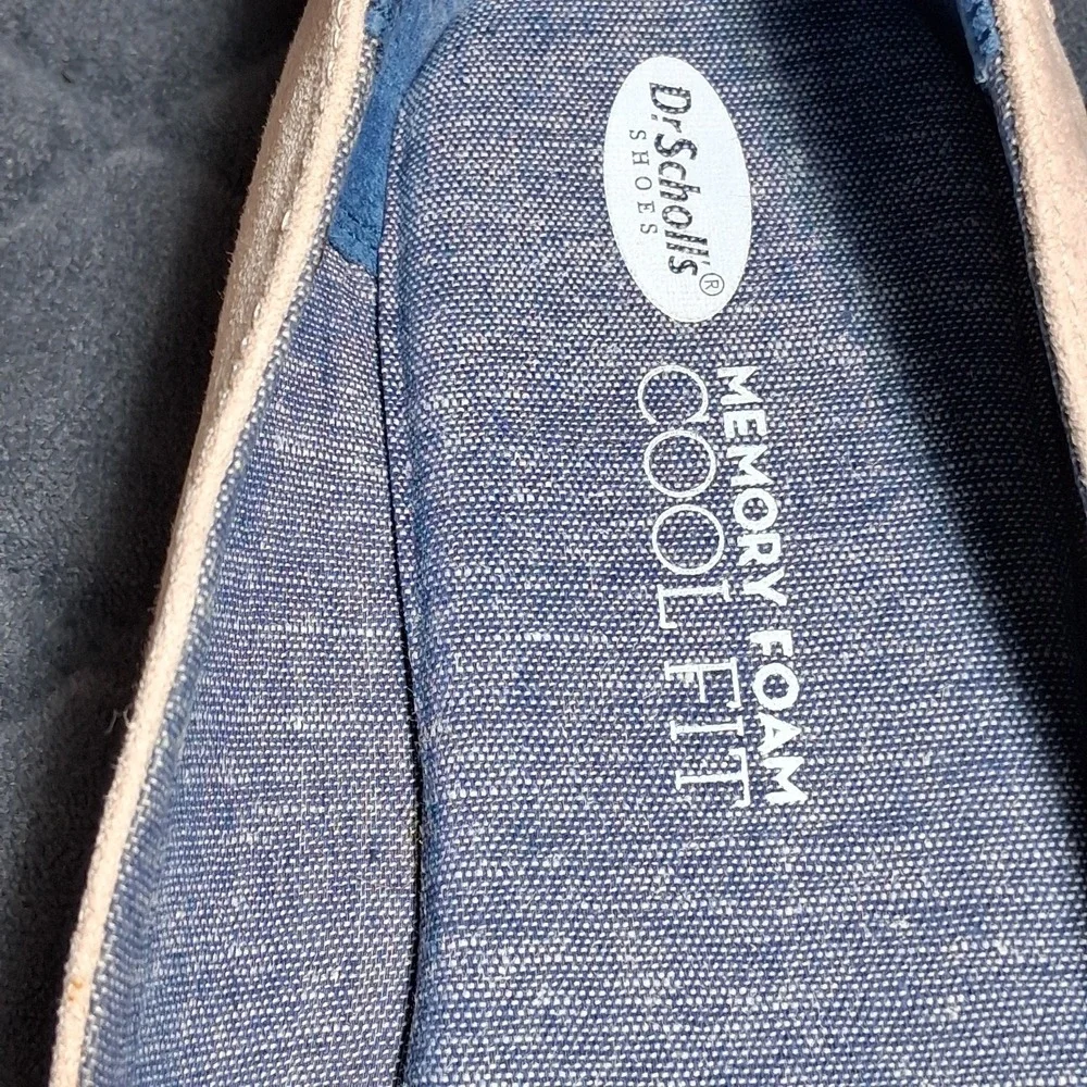 Dr. Scholls Dawned Womens 6.5 Blush Pink Perforated Memory Foam Loafers Flats
